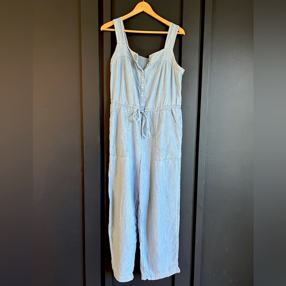 OLD NAVY: Chambray wide leg jumpsuit